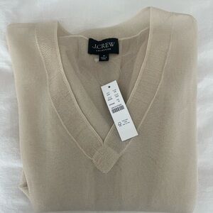 J. Crew Sheer V-Neck
